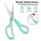 3 Pack Scissors, " Multipurpose Scissors Bulk , Ultra Sharp Blade Shears, Comfort-Grip Handles, Sturdy Sharp Scissors for Office Home School Sewing Fabric Craft Supplies, Right / Left Handed